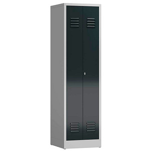 ClassiX Spind anthrazit, lichtgrau X-510708, 1 Schließfach 50,0 x 50,0 x 180,0 cm