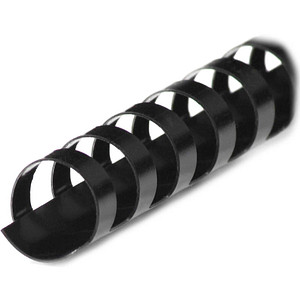 LMG Kunststoffbinderücken schwarz für 45 Blatt, 100 St.