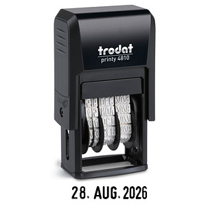 trodat Datumstempel printy-dater 4810 selbstfärbend schwarz, 1 St.