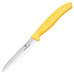 VICTORINOX Küchenmesser  Swiss Classic silber, gelb, Klinge: 10,0 cm, 1 St.