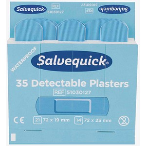 Salvequick® Pflaster Detectable 1009735V blau, 35 St.