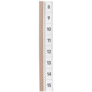 DURABLE Vollsichtreiter selbstklebend TABFIX transparent, 5 St.
