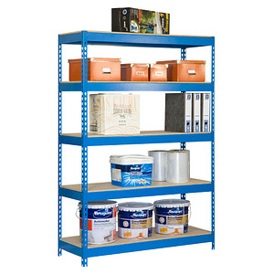 Simonrack Schwerlastregal KIT BRICOFORTE 1204-5 CHIPBOARD 448100040201245 blau 120,0 x 45,0 x 200,0 cm