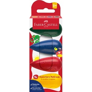 FABER-CASTELL Wachsmalstifte farbsortiert, 4 St.