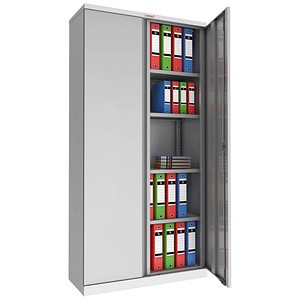 phoenix Stahlschrank SCL1891GGK grau 4 Fachböden 91,5 x 37,0 x 183,0 cm, zerlegt, 1 St.