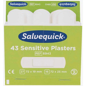 Salvequick® Pflaster Sensitive 1009943V weiß, 43 St.