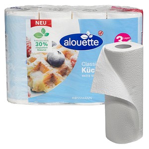 alouette Küchenrollen Classic 3-lagig, 4 Rollen