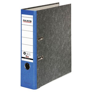 FALKEN Recycling Ordner blau marmoriert Karton 8,0 cm DIN A4, 1 St.
