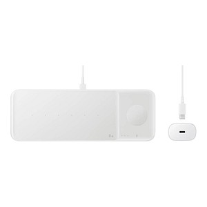 SAMSUNG Wireless Charger Trio Induktive Ladestation weiß, Kabellänge: 1,0 m, 9 Watt