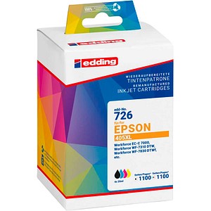 edding  schwarz, cyan, magenta, gelb Druckerpatronen kompatibel zu EPSON 405XL (T05H) Multipack, 4er-Set