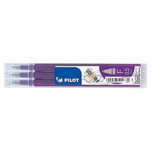 3 PILOT FRIXION Tintenrollerminen violett