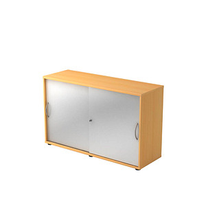 HAMMERBACHER Schiebetürenschrank 1752S, V1752S/6/S/BM buche, silber 1 Fachboden 120,0 x 40,0 x 74,8 cm