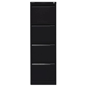 BISLEY Hängeregistraturschrank schwarz 4 Schubladen 41,3 x 62,2 x 132,1 cm, 1 St.
