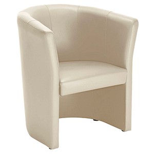 Nowy Styl Besuchersessel beige Kunstleder 70,0 x 63,0 x 77,0 cm, 1 St.