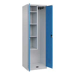 CP Putzmittelschrank Classic Plus 080100-00 S10017 lichtblau, lichtgrau 4 Fachböden 60,0 x 50,0 x 185,0 cm, aufgebaut, 1 St.