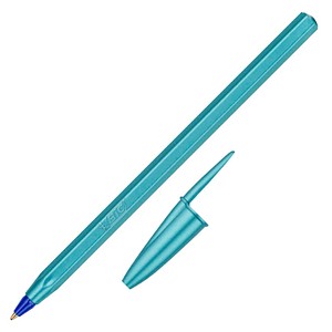 BIC Kugelschreiber Cristal Glace metallblau, Schreibfarbe: blau, 20 St.