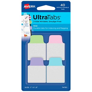 AVERY Zweckform UltraTabs Mini Haftmarker farbsortiert 40 Blatt