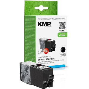 KMP H176BX  schwarz Druckerpatrone kompatibel zu HP 903XL (T6M15AE)