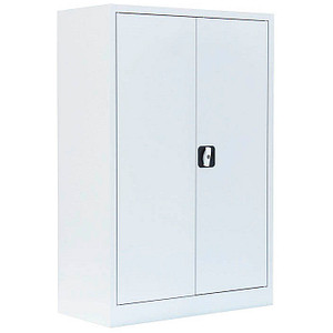 LÜLLMANN Stahlschrank 530327 signalweiß 2 Fachböden 92,5 x 42,2 x 120,0 cm, aufgebaut, 1 St.