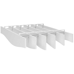 HAMMERBACHER Akustikpaneele Decke Baffeln Sinuswelle, weiß je 150,0 x je 25,0 cm, 6 St.