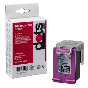 dots  color Druckerpatrone kompatibel zu HP 301XL (CH564EE)