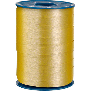 PRÄSENT Geschenkband AMERICA matt gold 10,0 mm x 250,0 m