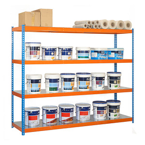 Simonrack Schwerlast-Weitspannregal SIMONFORTE 8425437081903 blau, orange 210,0 x 60,0 x 200,0 cm