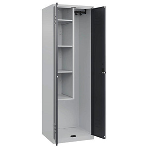 CP Putzmittelschrank Classic Plus 080100-00 S10007 lichtgrau, anthrazitgrau 4 Fachböden 60,0 x 50,0 x 185,0 cm, aufgebaut, 1 St.