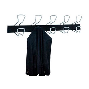 ALBA Wandgarderobe PMPRO5M grau Metall 10 Haken 76,0 x 16,5 cm, 1 St.
