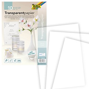 folia Transparentpapier DIN A4 115 g/qm 10 Blatt folia Transparentpapier DIN A4 115 g/qm 10 Blatt