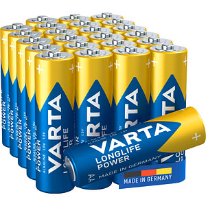 24 VARTA Batterien LONGLIFE Power Mignon AA 1,5 V
