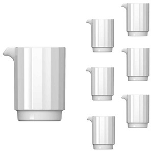 BAUSCHER Milchkännchen EDGE weiß 0,15 l, 6 St.