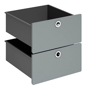 viasit System4 Schubladen anthrazit 37,5 x 37,5 x 37,5 cm