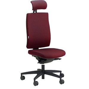 ORIGINAL STEIFENSAND Bürostuhl Ceto Comfort, CT 43501S2 257 Stoff rot, Gestell schwarz