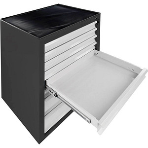 ADB MAMMUT MAXI Schubladenschrank lichtgrau, anthrazit 8 Schubladen 71,0 x 55,0 x 90,0 cm, 1 St.
