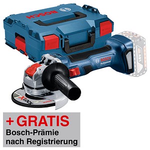 AKTION: BOSCH Professional GWX 18V-7 Akku-Winkelschleifer 18,0 V, ohne Akku mit Prämie nach Registrierung