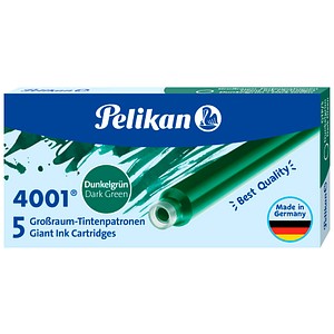 Pelikan Tintenpatronen für Füller 4001 dunkelgrün, 5 St.