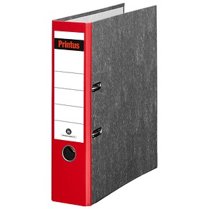 Printus Ordner rot marmoriert Karton 8,0 cm DIN A4, 1 St.