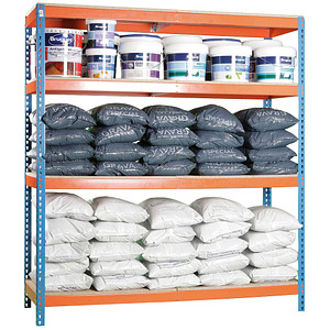 Simonrack Schwerlast-Weitspannregal SIMONFORTE CHIPBOARD 8435104925232 blau, orange 240,0 x 45,0 x 200,0 cm
