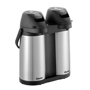 Bartscher Isolierkannen Duo 1,9L-ST schwarz, silber 2x 1,9 l, 1 St.