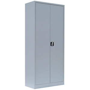 LÜLLMANN Stahlschrank 530330 lichtgrau 4 Fachböden 80,0 x 38,3 x 180,0 cm, aufgebaut, 1 St.