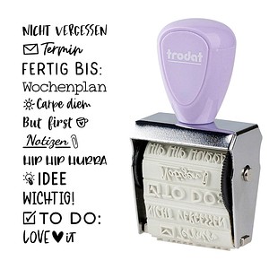 trodat Creative Mini Motivstempel Bullet Journal 30 x 5 mm, 1 St.