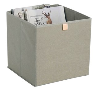 Zeller Aufbewahrungsbox khaki 32,0 x 32,0 x 32,0 cm, 1 St.