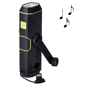 XCell® Radiolight Dynamo LED Taschenlampe schwarz 15,6 cm, 30 Lumen, 1 St.