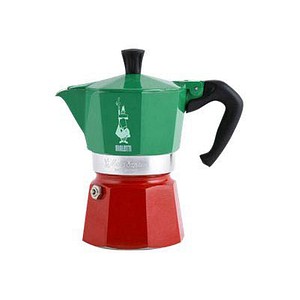 BIALETTI Moka Express 3 Color Italia Espressokocher grün, 3 Tassen