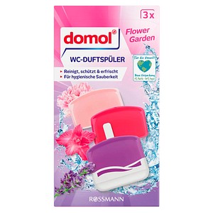 domol Flower Garden WC-Duftspüler Orchidee, Lavendel, Minze, 3x 55,0 ml