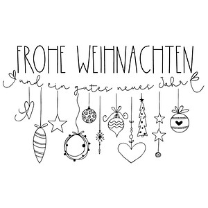 Rayher Frohe Weihnachten Motivstempel Girlande 6,0 x 10,0 cm, 1 St.