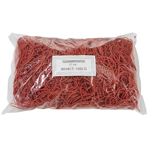 WBV Gummiringe rot, Ø 4,0 cm, 1000,0 g