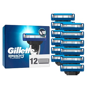 Gillette MACH3 TURBO Rasierklingen 12 St.