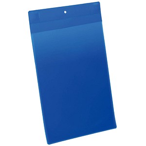 10 DURABLE Magnettaschen blau 22,3 x 36,8 cm